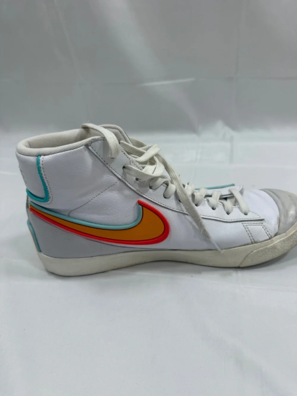 Orange and Blue Nike Zoom Blazers